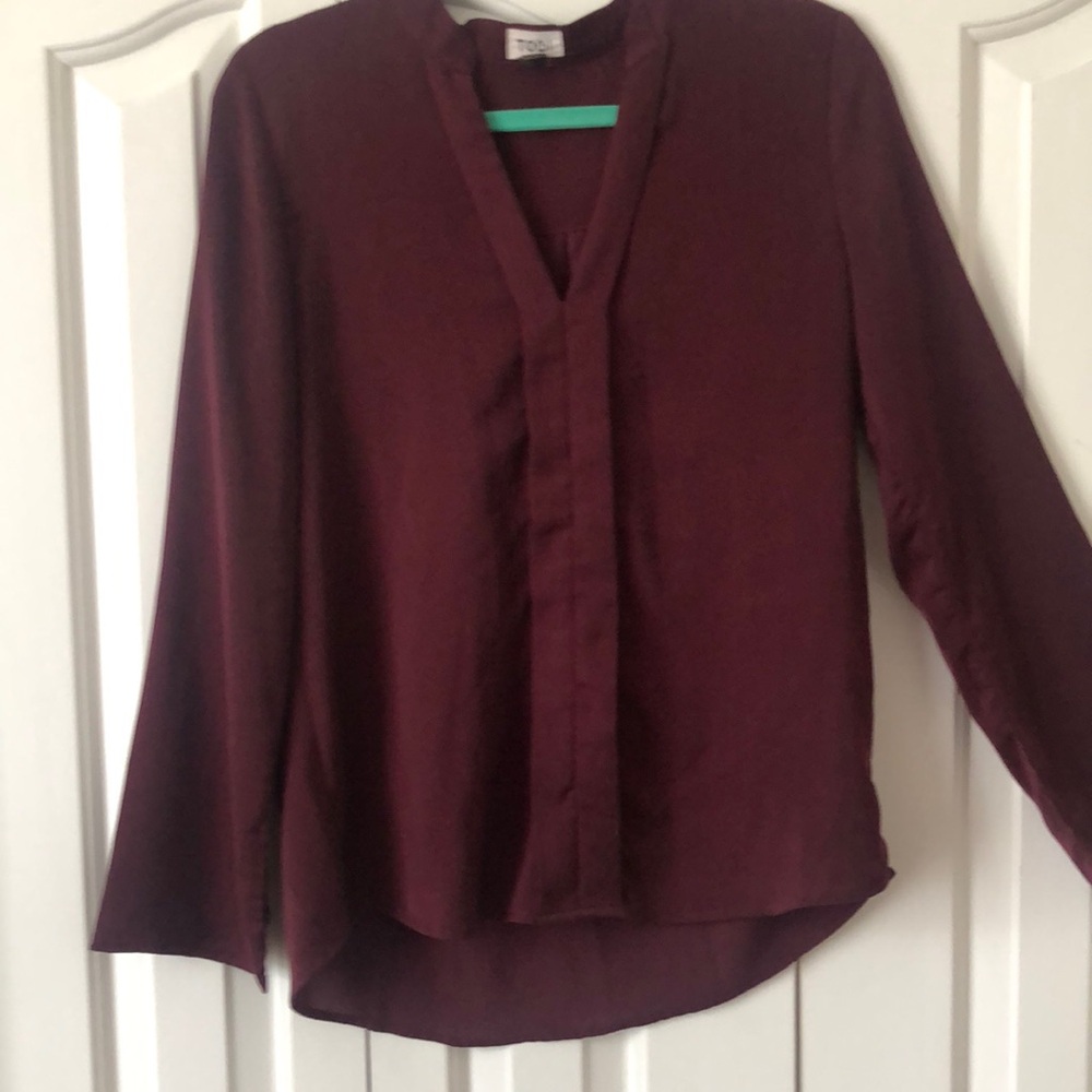 Toby burgundy color blouse